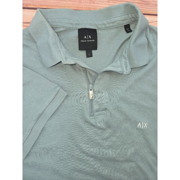 Armani Exchange Mens Large Polo Shirt Slim Fit - Picture 4 of 9